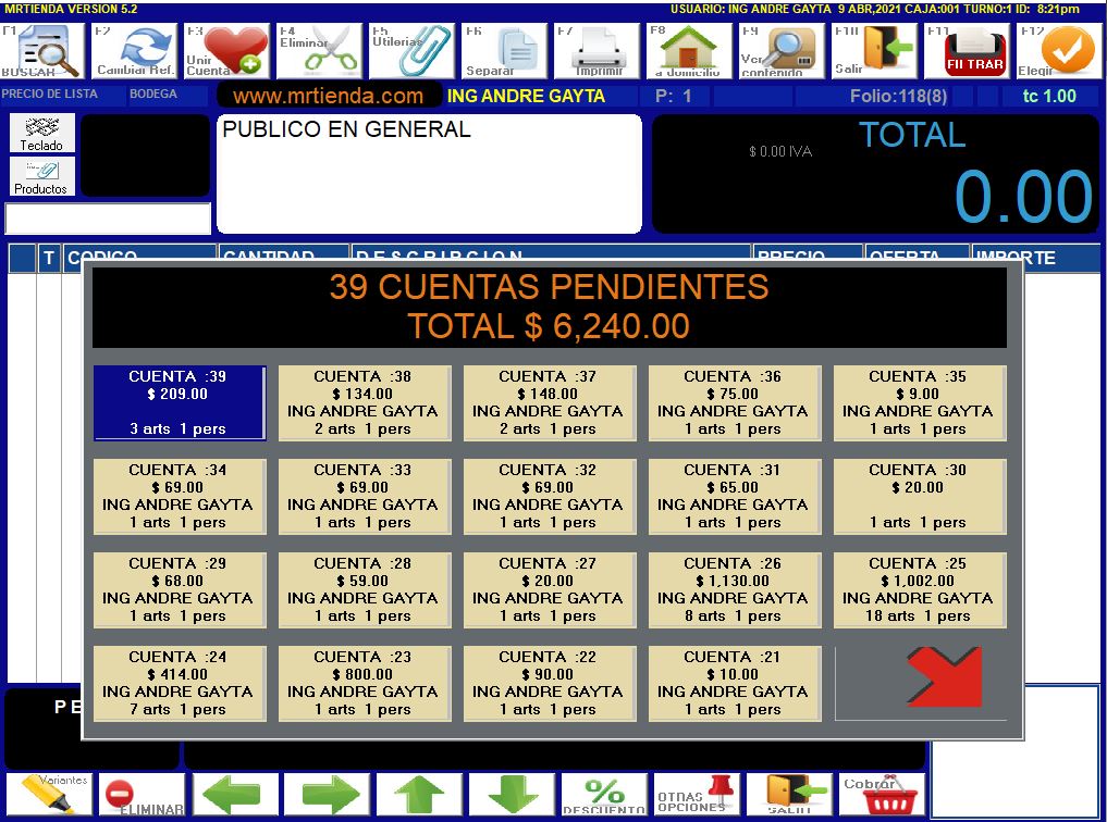 pendientes pendientes